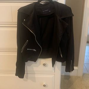Black suede jacket